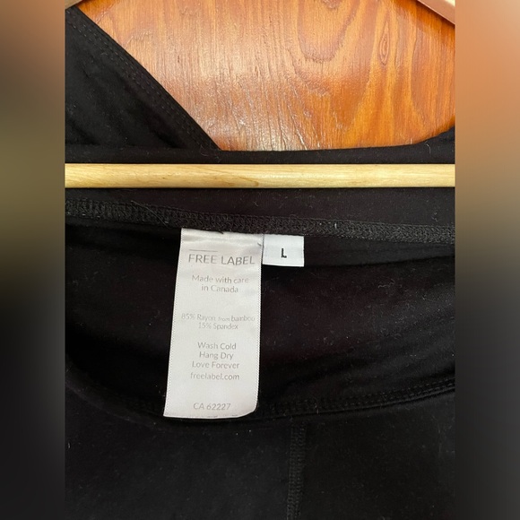 Black Free Label Robson Tights Large - Picture 2 of 3